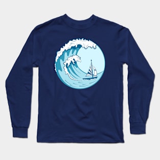 Waves Over the Boat Long Sleeve T-Shirt